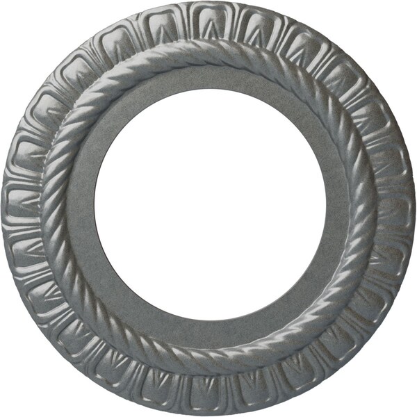 Ekena Millwork Claremont Ceiling Medallion (Fits Canopies up to 7"), 10 5/8"OD x 5 3/4"ID x 1/2"P, Platinum CM10CLPLS - main